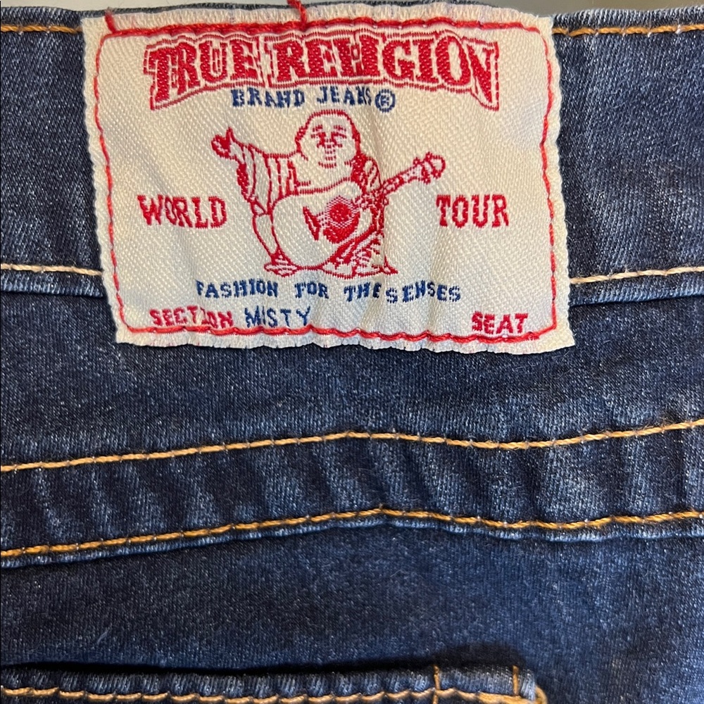 True Religion Misty Dark Flap Pocket Skinny Stretch Jeans Vintage Low Rise 31 - Picture 7 of 15